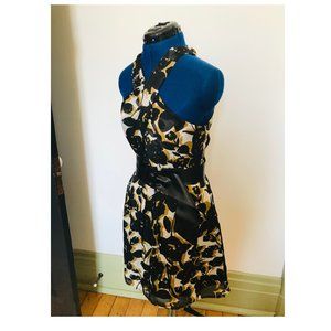 OutbackRed neck wrap sleeveless sheer dress size 4